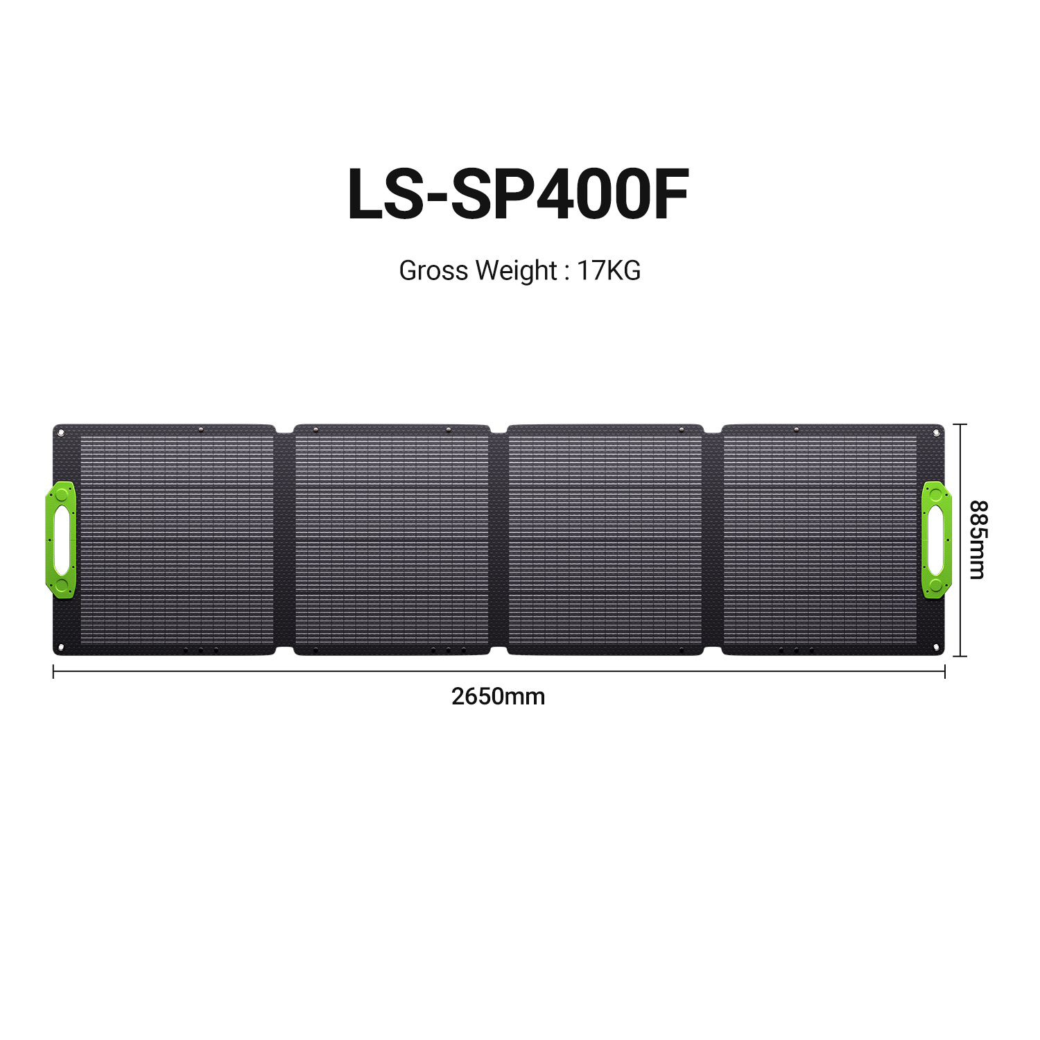 LIONSHEE LS-SP400 składany panel słoneczny 400W