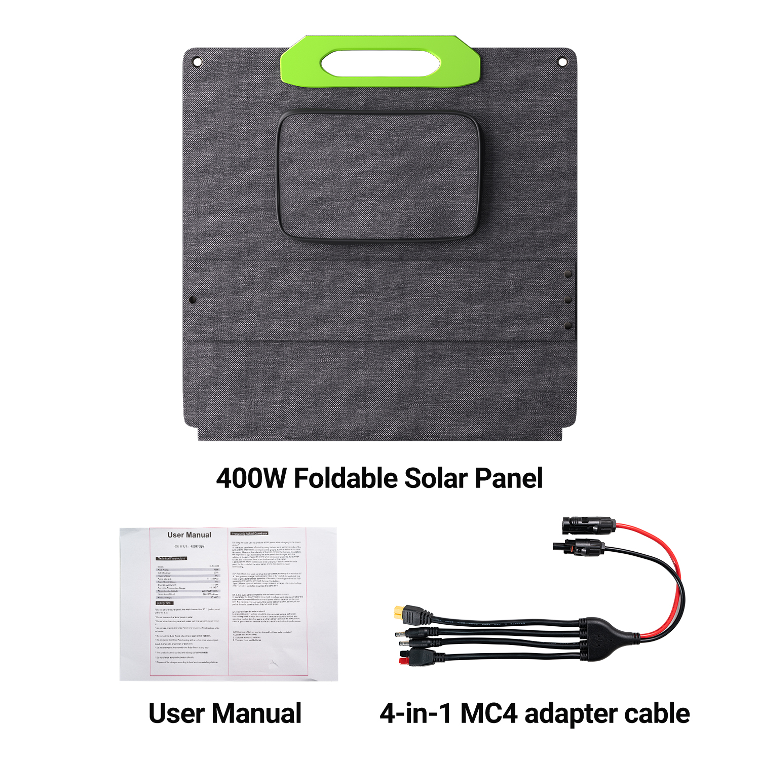 LIONSHEE LS-SP400 Składany Panel Słoneczny 400W Do Stacji Zasilania, ETFE, IP67, MC4, Magazyn Niemcy I Wielka Brytania