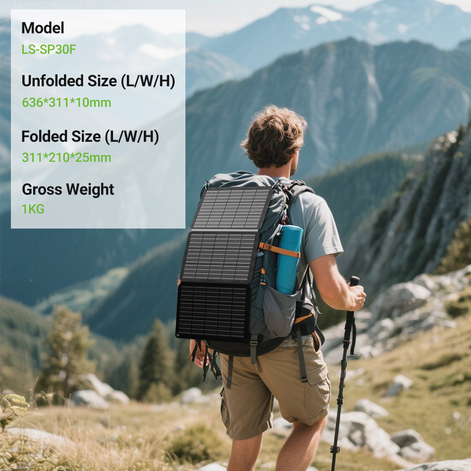 LIONSHEE LS-SP30F składany panel słoneczny 30W