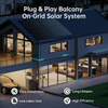 Modułowy Balkonowy System Magazynowania Energii LIONSHEE Z Baterią Piętrową, Panelami Solarnymi I Mikroinwerterami 800W/1600W/2000W