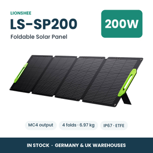 LIONSHEE LS-SP200 Składany Panel Słoneczny 200W Do Stacji Zasilania, ETFE, IP67, MC4, Magazyn Niemcy I Wielka Brytania