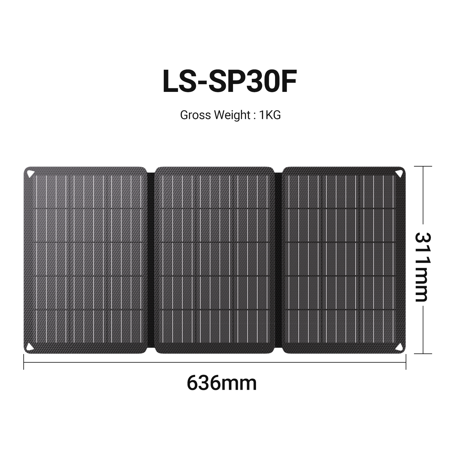 LIONSHEE LS-SP30F składany panel słoneczny 30W