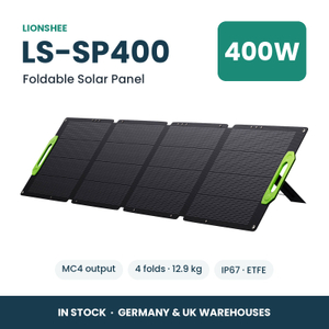 LIONSHEE LS-SP400 Składany Panel Słoneczny 400W Do Stacji Zasilania, ETFE, IP67, MC4, Magazyn Niemcy I Wielka Brytania