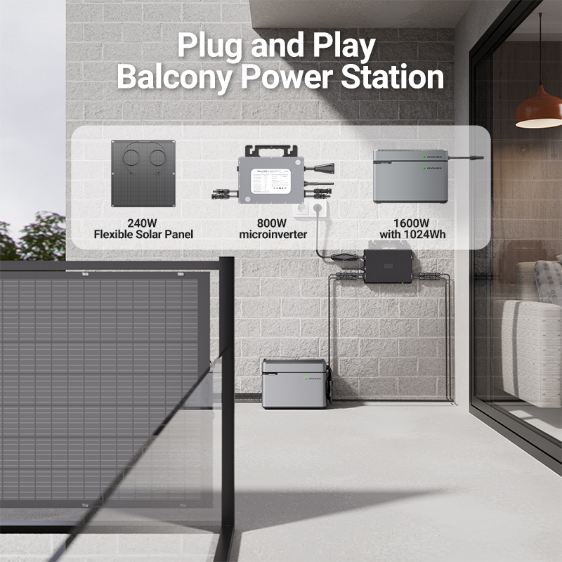 LIONSHEE LS-L1024 Akumulator 1024 Wh Do Balkonowej Instalacji Solarnej Plug And Play Z LS-H1600 Smart Solar Hub