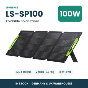 LIONSHEE LS-SP100 Składany Panel Słoneczny 100W Do Stacji Zasilania, ETFE, IP67, MC4, Magazyn Niemcy I Wielka Brytania