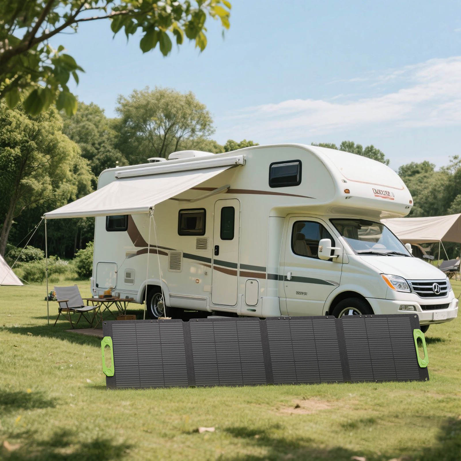 LIONSHEE LS-SP400 Składany Panel Słoneczny 400W Do Stacji Zasilania, ETFE, IP67, MC4, Magazyn Niemcy I Wielka Brytania