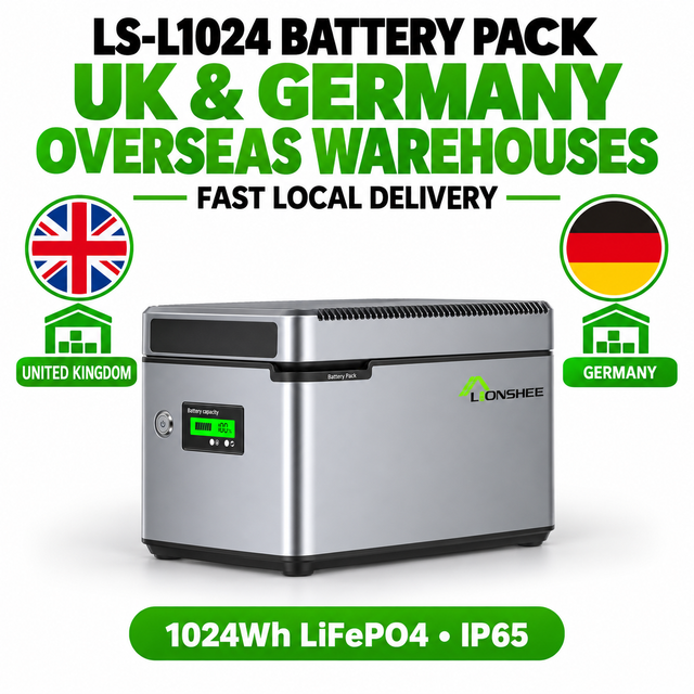 LIONSHEE LS-L1024 Power Box LiFePO4 1024 Wh Z Magazynu W Niemczech I Wielkiej Brytanii, CE RoHS MSDS, Szybka Dostawa